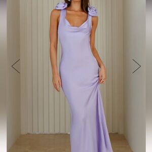 HELLO MOLLY SATIN MAXI DRESS